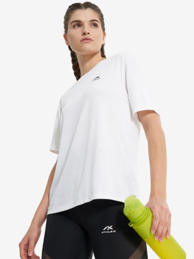 Лот: 24791118. Фото: 1. Футболка женская Athlex, Белый. Другое (спортивная одежда)