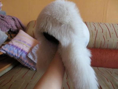 Лот: 4991625. Фото: 1. Шапка из песца. Головные уборы