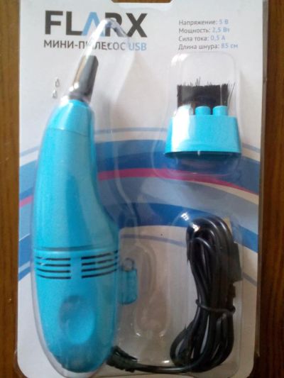 Лот: 6085966. Фото: 1. Мини пылесос USB для чистки клавиатуры... Инструменты и оборудование