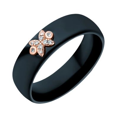 Лот: 23843445. Фото: 1. Серебряное кольцо с керамикой... Кольца, перстни