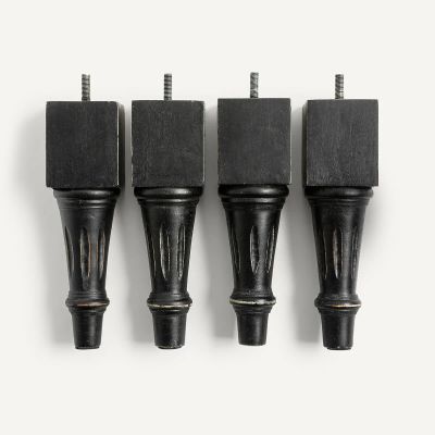 Лот: 24141568. Фото: 1. Комплект из 4 резных ножек LaRedoute. Другое (мебель)