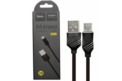 Лот: 16163420. Фото: 1. Дата кабель HOCO X2 Knitted Micro... Дата-кабели, переходники