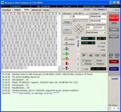 Лот: 80329. Фото: 1. Винчестер Seagate 40 Gb. Жёсткие диски (HDD)