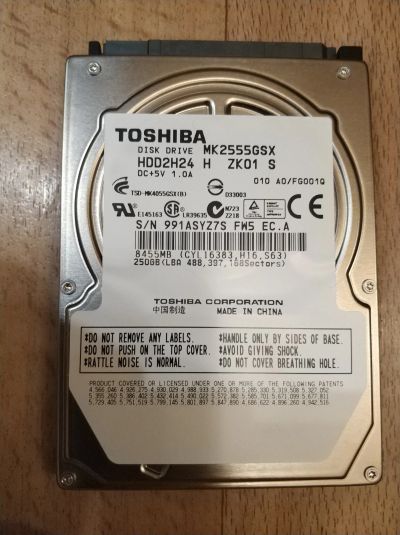 Лот: 15159396. Фото: 1. Жесткий диск Toshiba для PS3... Запчасти для игровых приставок, консолей