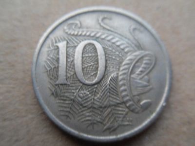 Лот: 10831619. Фото: 1. Австралия 10 центов 1966. Австралия и Океания