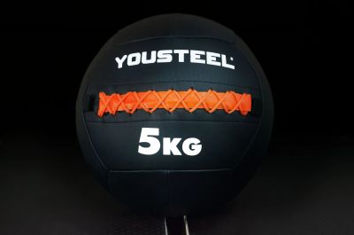 Лот: 25047017. Фото: 1. Набивной мяч BLK 5кг YouSteel. Фитнес, аэробика и гимнастика