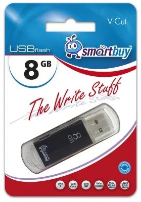 Лот: 4525829. Фото: 1. Флэш-диск Smart Buy 8GB V-Cut... USB-флеш карты