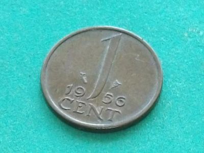 Лот: 8581896. Фото: 1. Монета 1 цент Нидерланды 1956... Европа