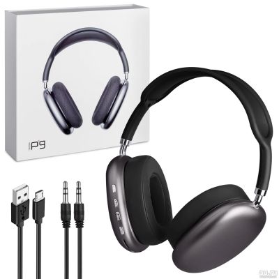 Лот: 17921911. Фото: 1. Наушники Bluetooth P9 черные. Наушники, гарнитуры