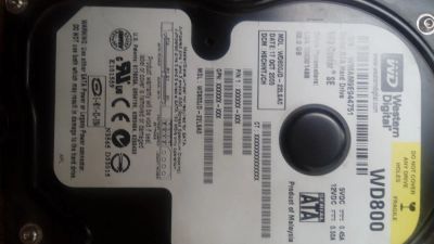 Лот: 9905518. Фото: 1. Western Digital WD800 80 GB. Жёсткие диски (HDD)