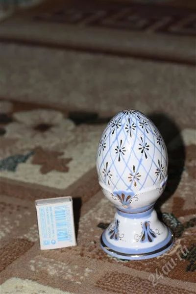 Лот: 811343. Фото: 1. Гжель, пасхальное яичко. Аксессуары