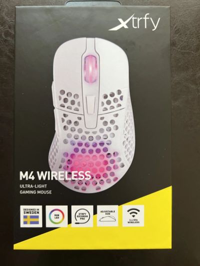 Лот: 18670995. Фото: 1. Мышь xtrfy m4 wireless white. Клавиатуры и мыши
