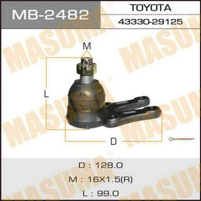 Лот: 14383255. Фото: 1. Masuma MB-2482 Шаровая опора... Ходовая, подвеска, рулевое управление