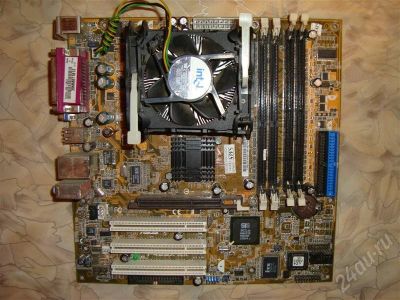 Лот: 493205. Фото: 1. ASUS P4SGX-MX/ Socket478+ CPU... Материнские платы