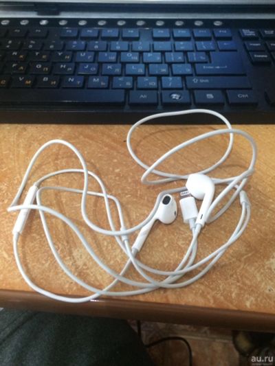 Лот: 13860683. Фото: 1. EarPods ( оригинал от iPhone 7... Красноярск