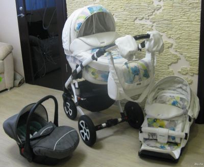 Лот: 13042073. Фото: 1. Коляска 3 в 1 Adamex Barletta... Коляски
