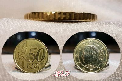Лот: 13006373. Фото: 1. 50 евро цент. 2008г. Бельгия A... Европа