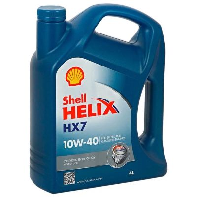 Лот: 10914035. Фото: 1. Shell Helix HX7 10W40 4л. Масла, жидкости