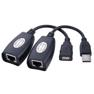 Лот: 12649693. Фото: 1. Удлинитель USB to RJ - 45 через... Шлейфы, кабели, переходники