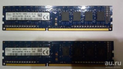 Лот: 15857894. Фото: 1. SK Hynix 8Gb(2x4Gb) DDR3 PC3-12800... Оперативная память