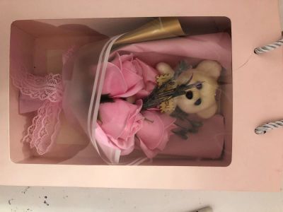 Лот: 17789562. Фото: 1. Подарочный букет розовый. Искусственные и сувенирные цветы