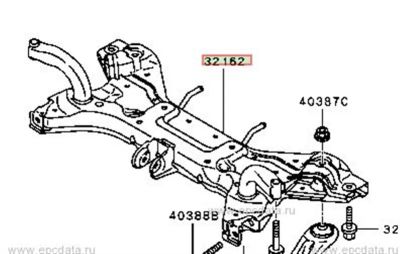 Лот: 21419931. Фото: 1. балка подвески Mitsubishi Colt... Ходовая, подвеска, рулевое управление