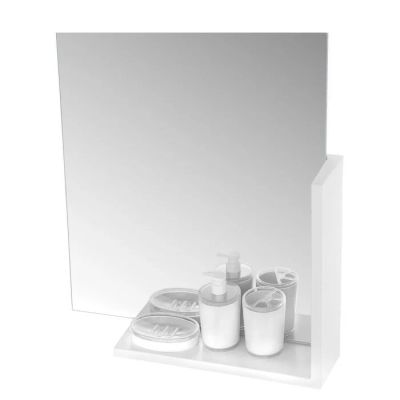 Лот: 10381065. Фото: 1. Набор в ванну Neo Set белый мрамор. Мебель для ванной комнаты