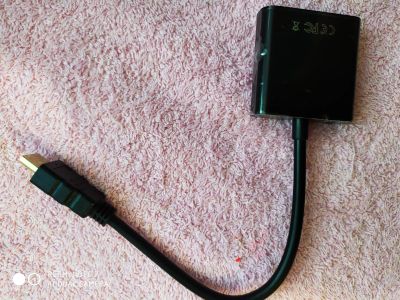Лот: 14836244. Фото: 1. Переходник hdmi-vga. Шлейфы, кабели, переходники