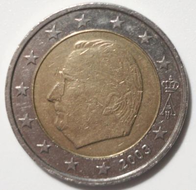 Лот: 3614708. Фото: 1. 2 евро 2003 год. Бельгия. Европа