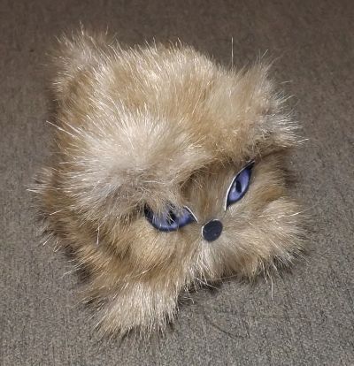 Лот: 12388203. Фото: 1. Котосфер бежевый с синими глазами... Мягкие