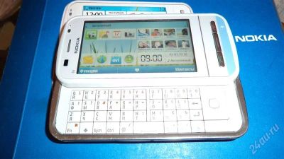 Лот: 1565375. Фото: 1. nokia c6-00 white. Смартфоны