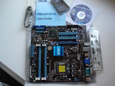 Лот: 1234533. Фото: 1. материнская плата asus p5g41t... Материнские платы