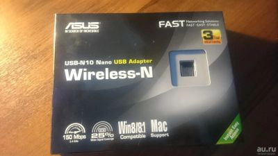 Лот: 8558954. Фото: 1. Wi-Fi адаптер Asus USB-N10 Nano. WiFi, Bluetooth адаптеры