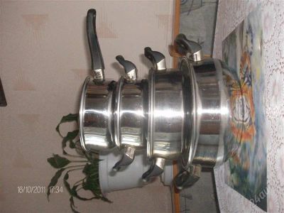 Лот: 1272751. Фото: 1. Набор посуды. Сковороды и сотейники