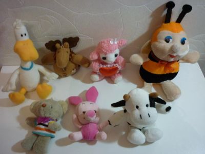 Лот: 5301022. Фото: 1. Игрушки - малютки. 7шт одним лотом... Мягкие