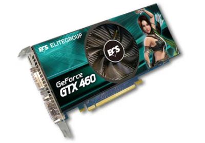 Лот: 3636375. Фото: 1. ECS GeForce GTX 460 768MB (тесты... Видеокарты
