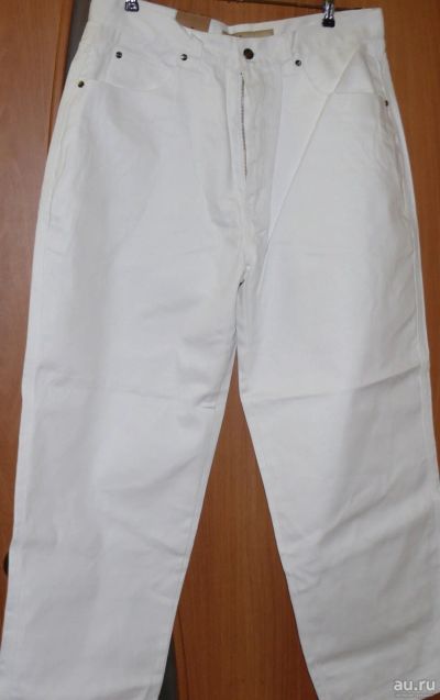 Лот: 14168500. Фото: 1. новые джинсы белые 48-50-52 параметры... Джинсы
