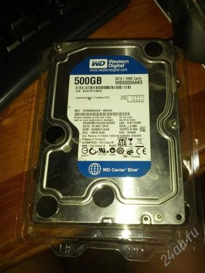 Лот: 2392129. Фото: 1. WD Carvair Blue 500GB Sata II. Жёсткие диски (HDD)