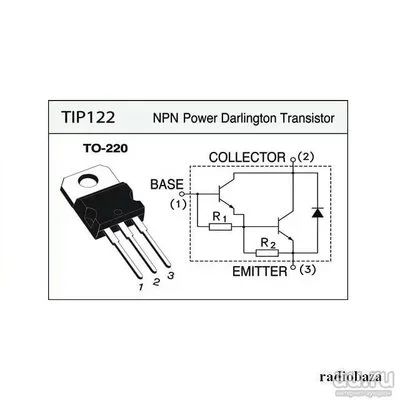 Лот: 9586584. Фото: 1. Транзистор TIP122 NPN 100V 5A... Транзисторы