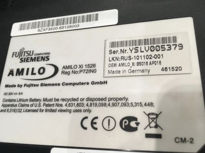 Лот: 14421267. Фото: 1. Ноутбук Fujitsu Siemens. Ноутбуки