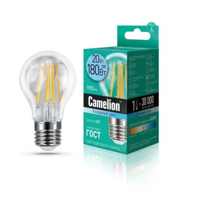Лот: 16622104. Фото: 1. Лампа Camelion LED20-A60-FL/845... Лампочки