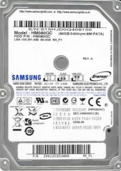 Лот: 24256707. Фото: 1. Жесткий диск HDD 2.5 Seagate 80Gb... Жёсткие диски (HDD)