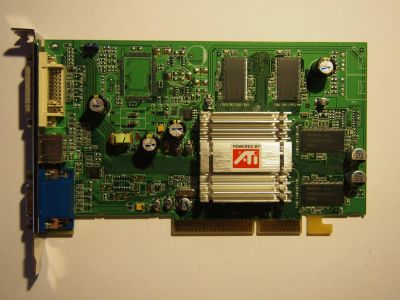 Лот: 9667485. Фото: 1. AGP Radeon 9600 128MB (неисправно... Видеокарты