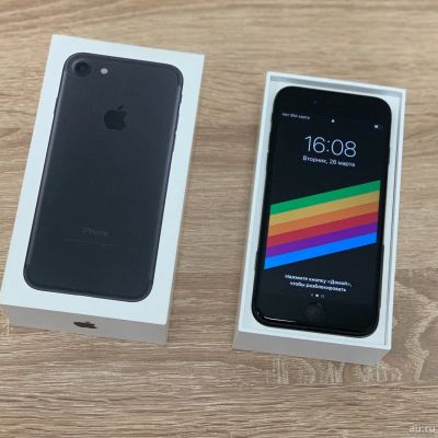 Лот: 13448605. Фото: 1. iPhone 7 32 GB Black ( цвет чёрный... Смартфоны