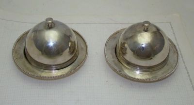 Лот: 15326315. Фото: 1. Икорницы винтажные 2 шт. (Y092... Другое (антиквариат)