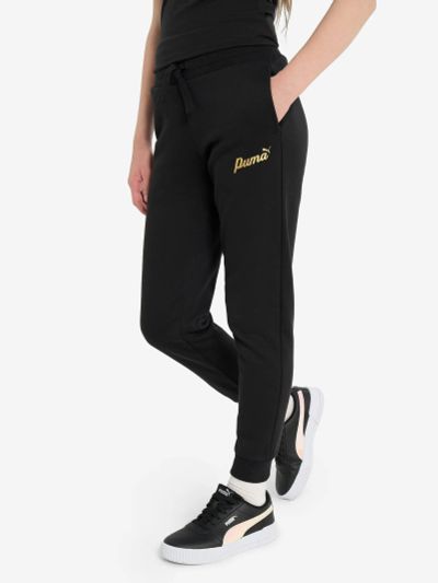 Лот: 23451884. Фото: 1. Брюки для девочек PUMA ESS+ Script... Спортивные брюки, штаны