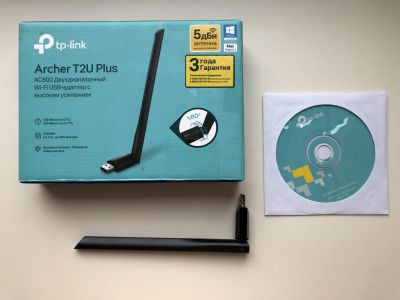 Лот: 22170832. Фото: 1. Адаптер WiFi TP-Link Archer T2U... WiFi, Bluetooth адаптеры