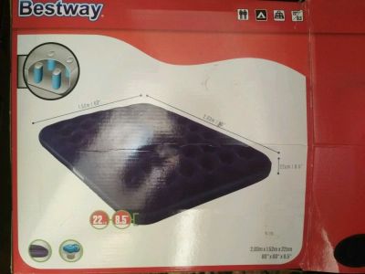 Лот: 14525051. Фото: 1. Матрац надувной bestway 2*1.5. Спальные мешки, надувные кровати, коврики туристические