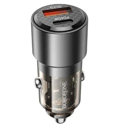 Лот: 24766453. Фото: 1. Зарядное автомобильное (65W, USB-A... Зарядные устройства, блоки питания, адаптеры сетевые для смартфонов