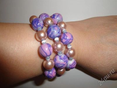 Лот: 643707. Фото: 1. Изделия из полимерной глины,браслет... Браслеты